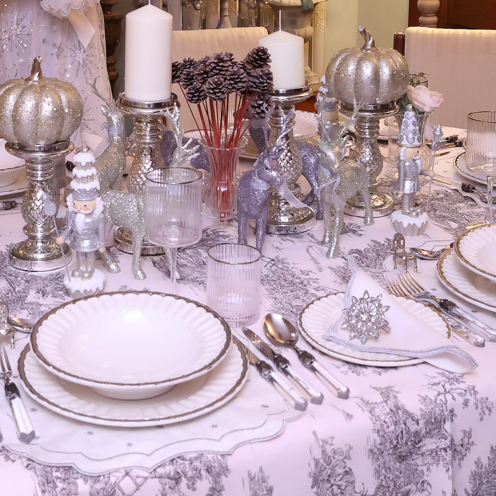 SET 6 PIATTI FONDINA “PLATINO”