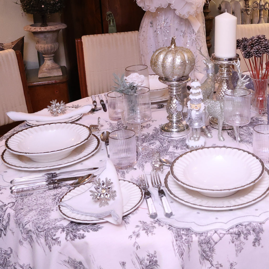 SET 6 PIATTI FONDINA “PLATINO”