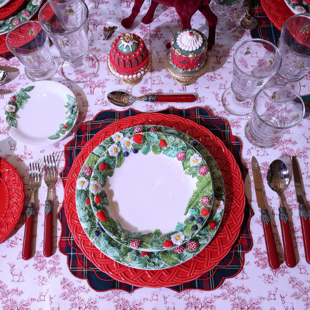 SET 6 PIATTI ANTIPASTO "FRUTTI DI BOSCO"