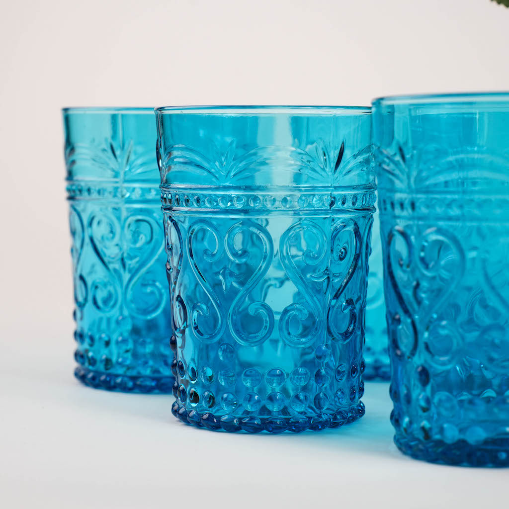 bicchieri azzurro chiaro