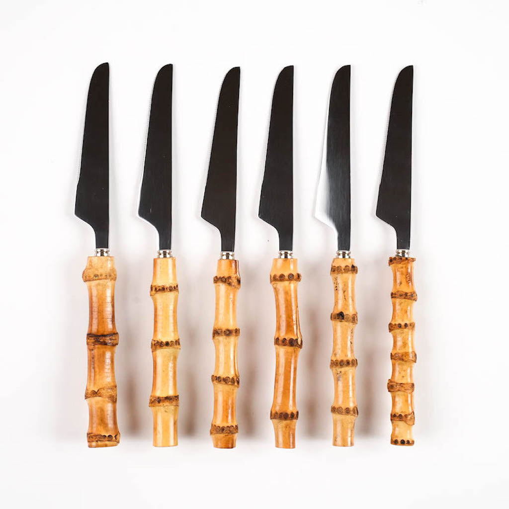 set coltelli bamboo