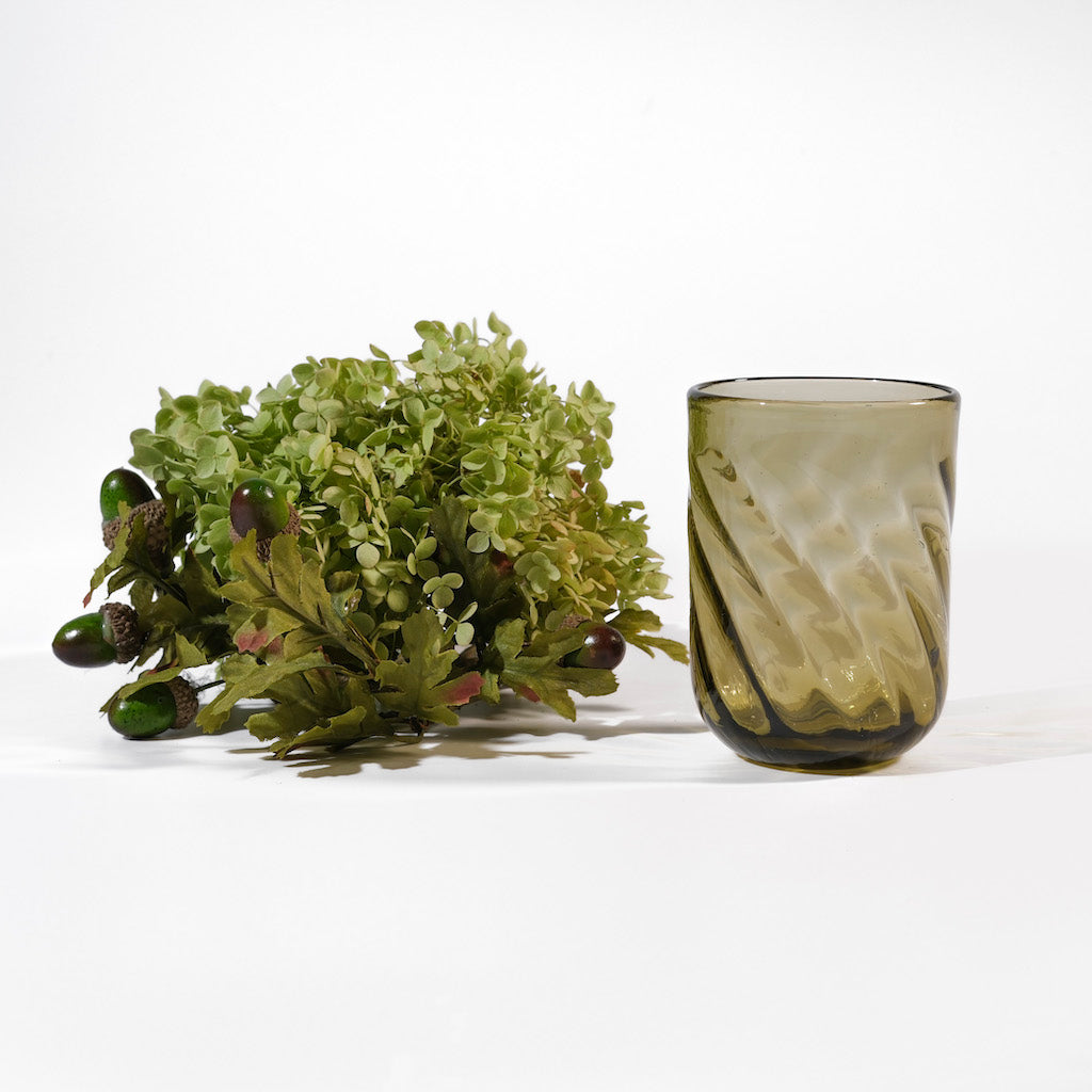 BICCHIERE ONDA "VERDE OLIVA"