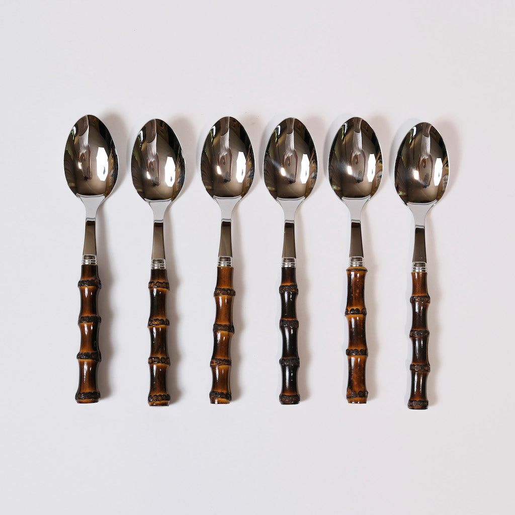 SET 6 CUCCHIAI VERO BAMBOO “BRUCIATO DARK”