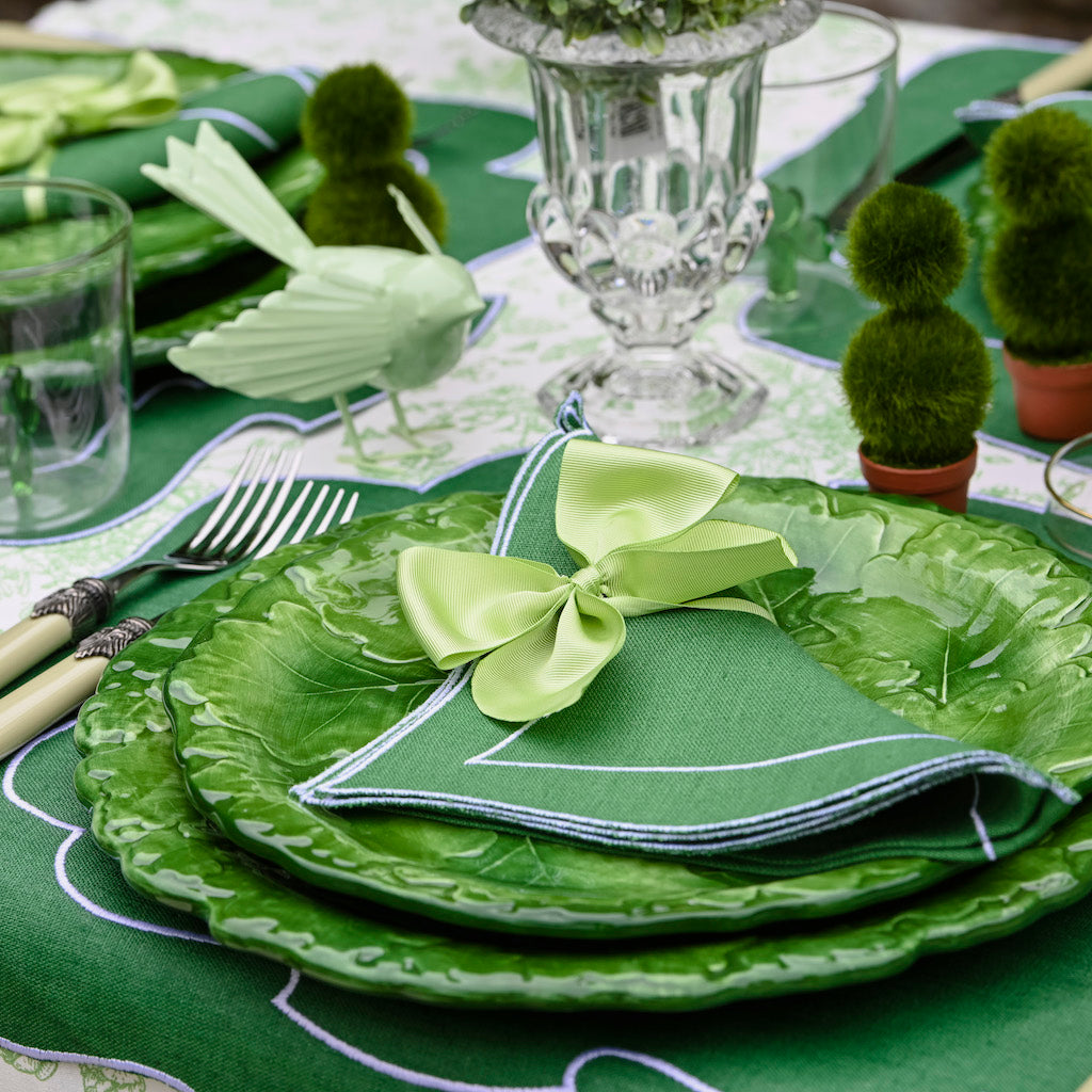 SET 6 PIATTI PIANI "FOGLIA DI QUERCIA"