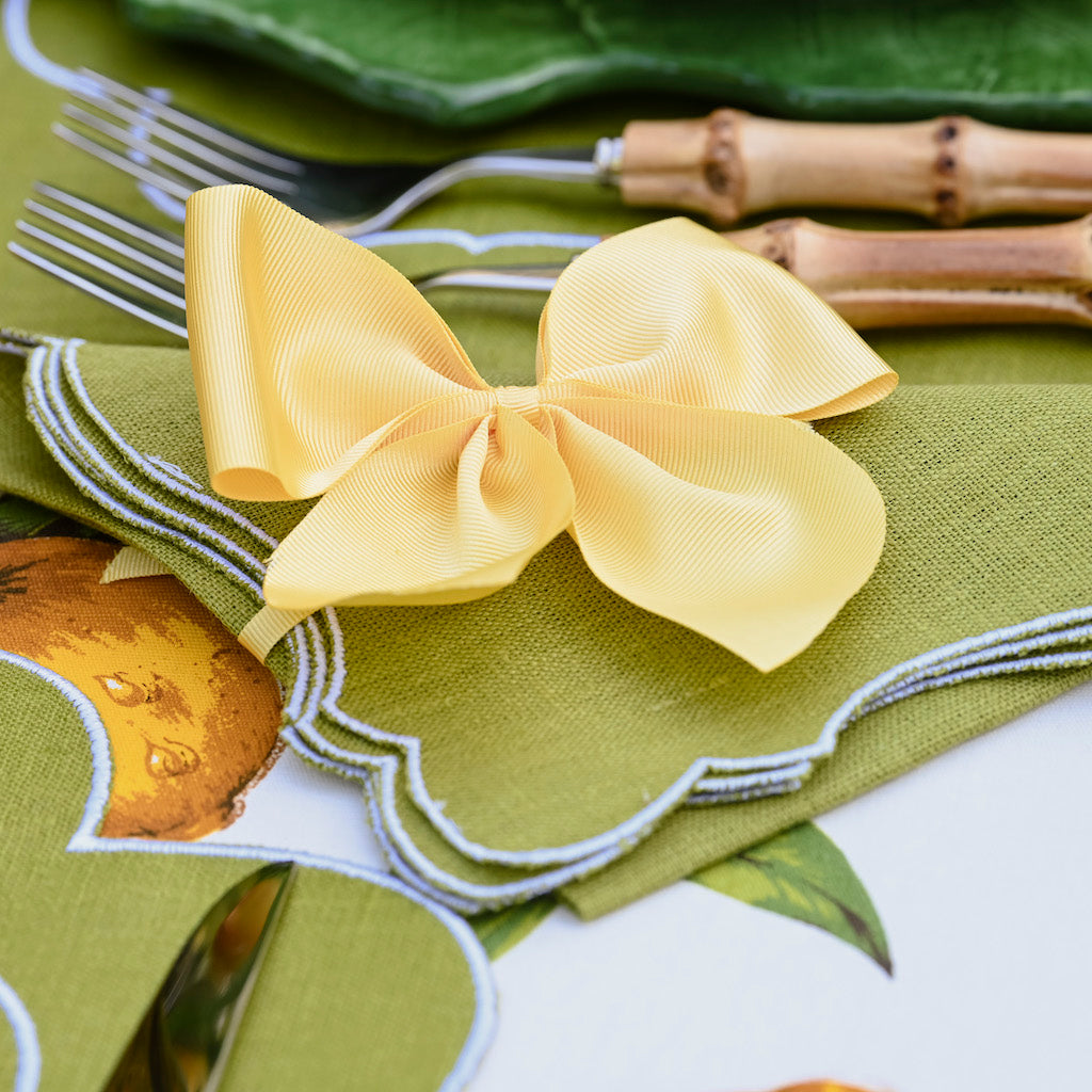 SET 6 TOVAGLIOLI "VERDE GARDEN"