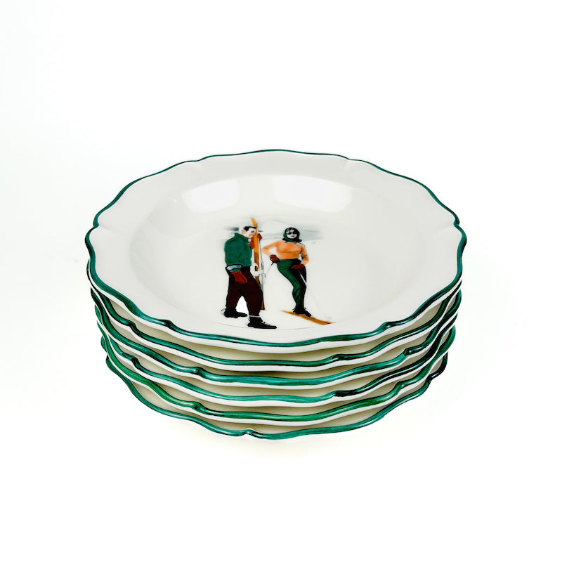 SET 8 PIATTI FONDINA "CHALET"