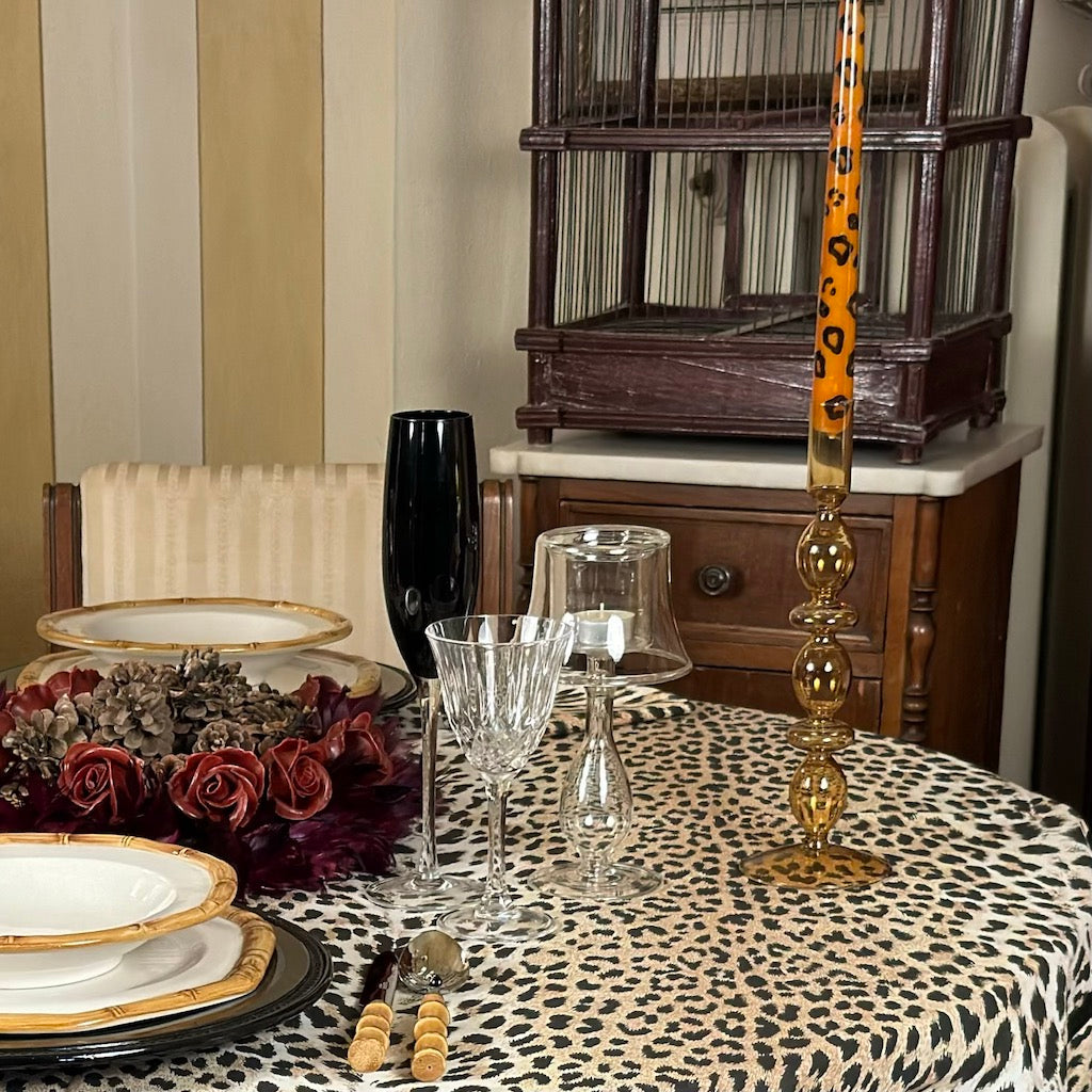 SET 2  ABAT-JOUR PORTACANDELE "DECO'"