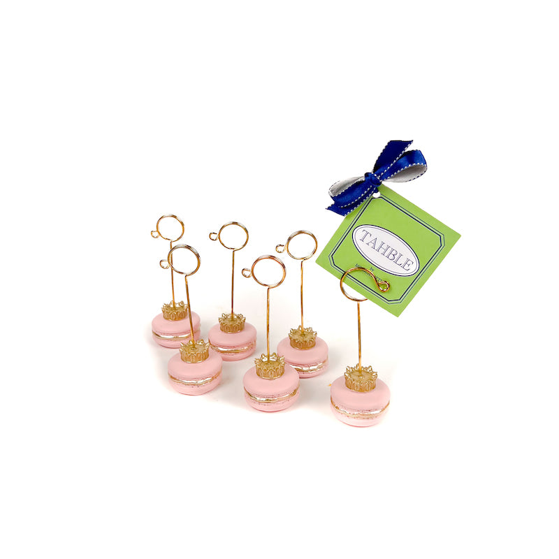 SET 6 SEGNAPOSTO "MACARON ROSA"