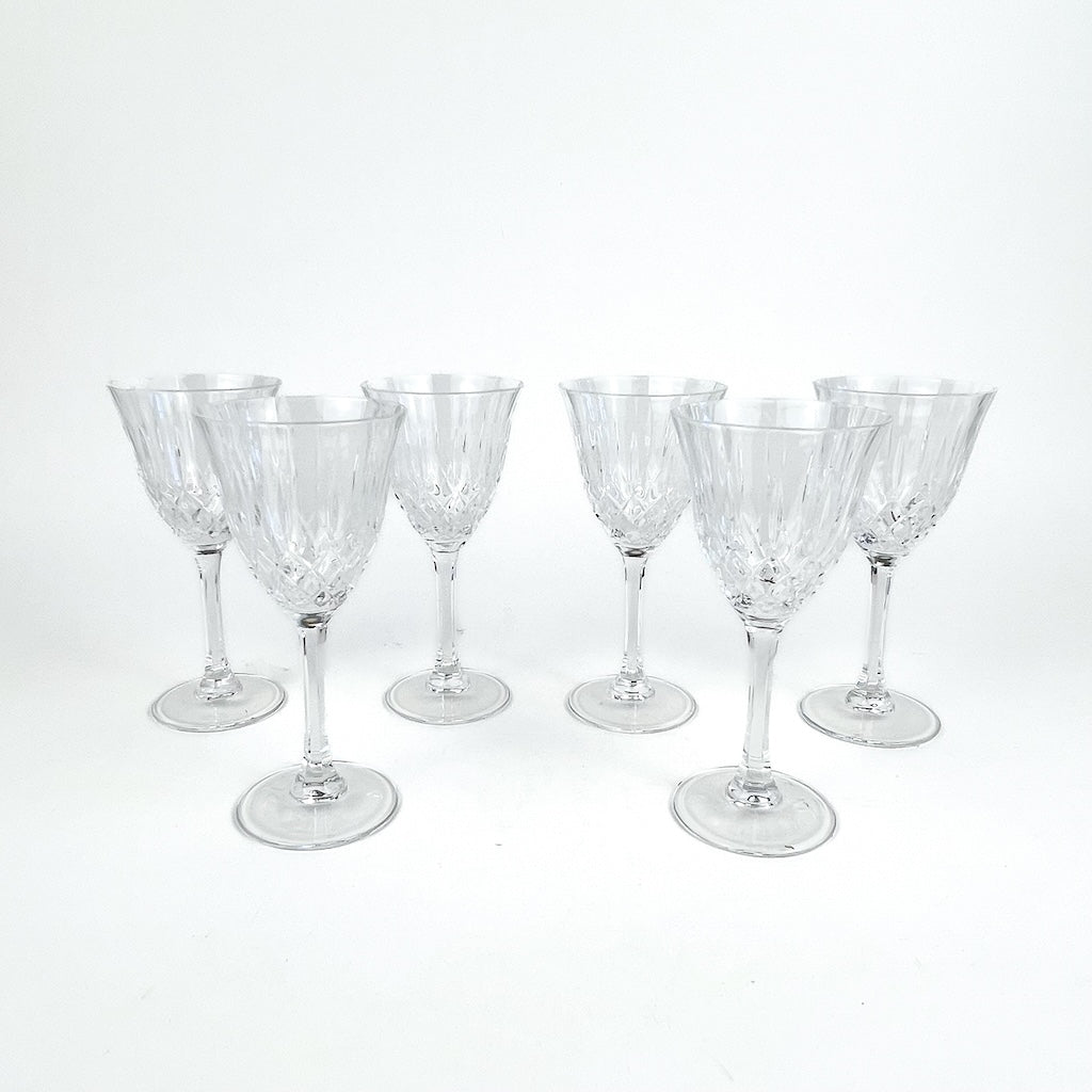 SET 6 CALICI IN CRISTALLO