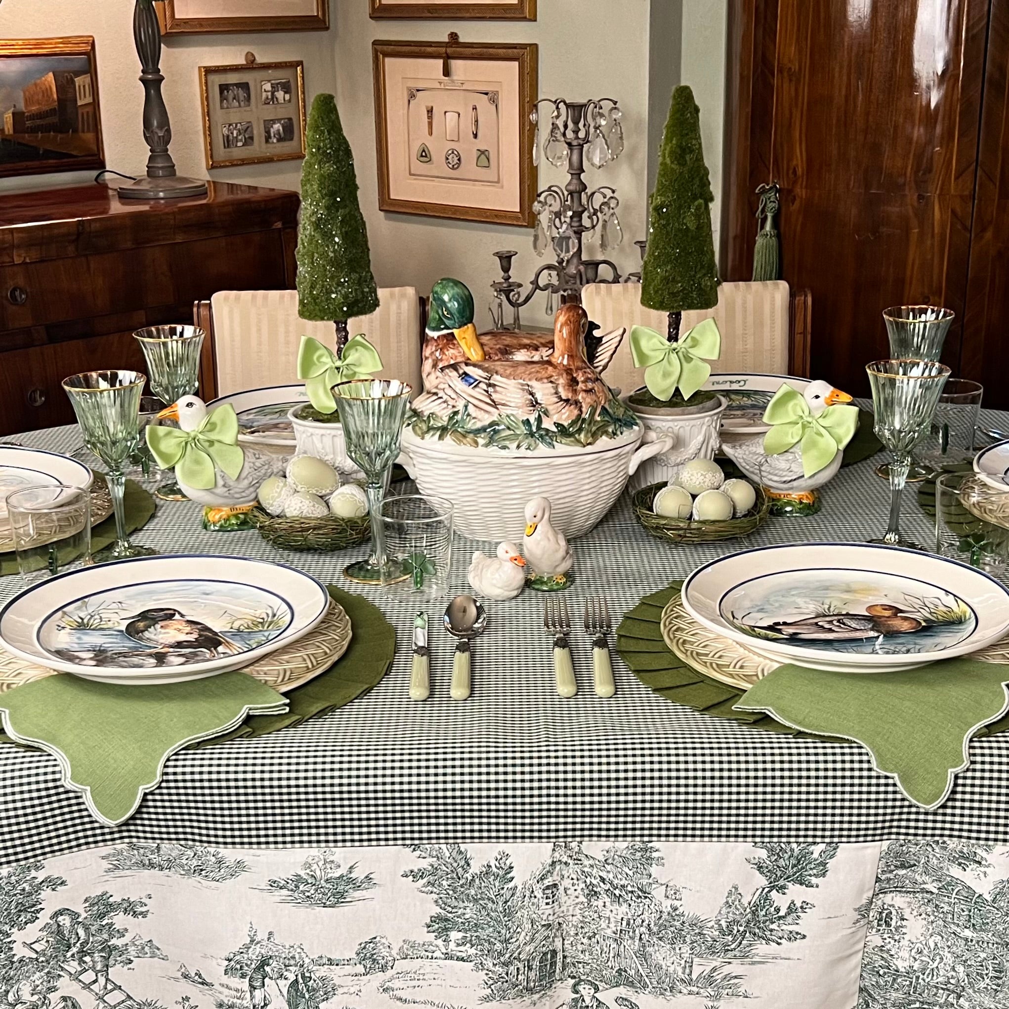 SET DA 6 SOTTOPIATTI "INTRECCIO"