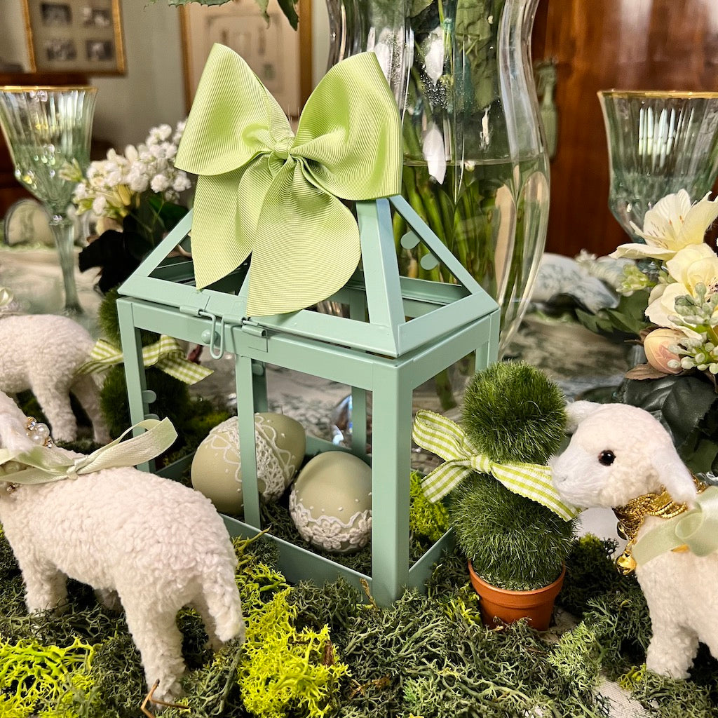 SET 6 FIOCCHI PORTATOVAGLIOLI "PISTACCHIO"