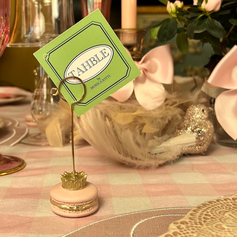 SET 6 SEGNAPOSTO "MACARON ROSA"