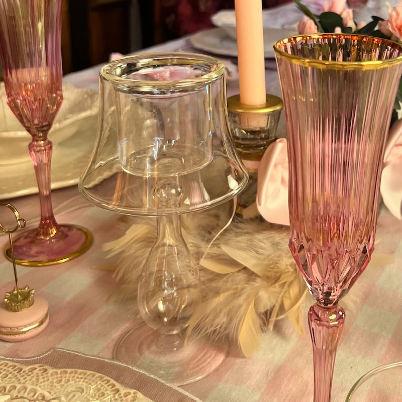 SET 2  ABAT-JOUR PORTACANDELE "DECO'"