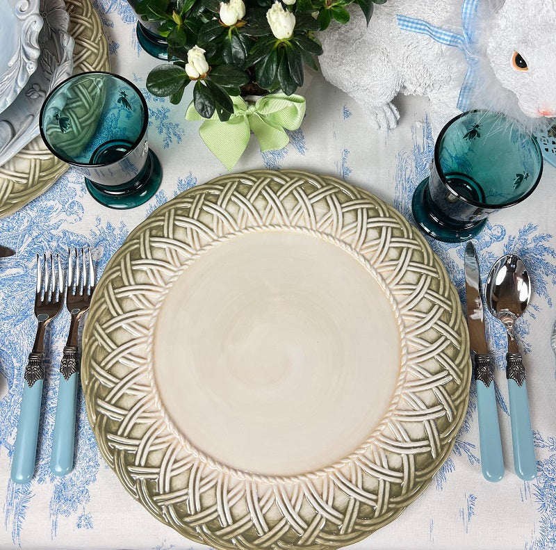 SET DA 6 SOTTOPIATTI "INTRECCIO"