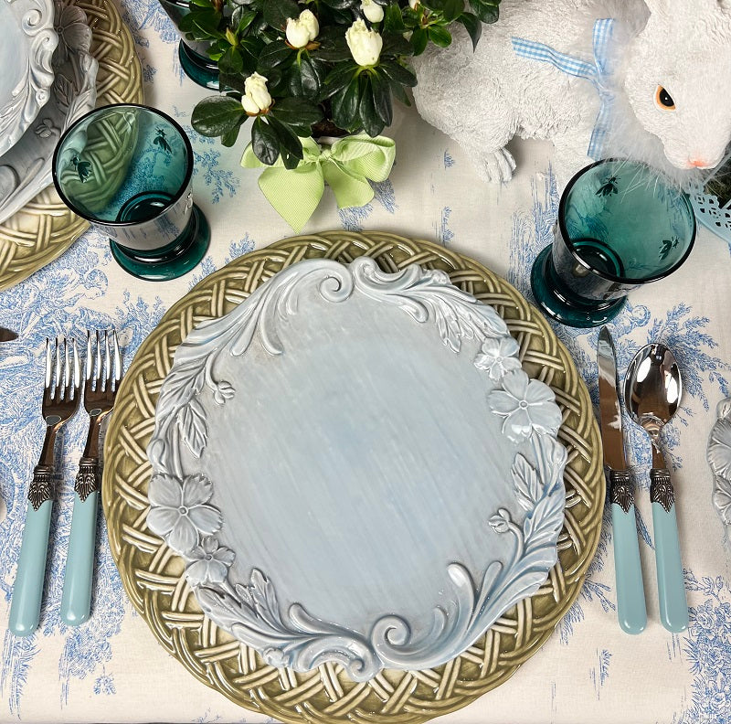 SET DA 6 SOTTOPIATTI "INTRECCIO"