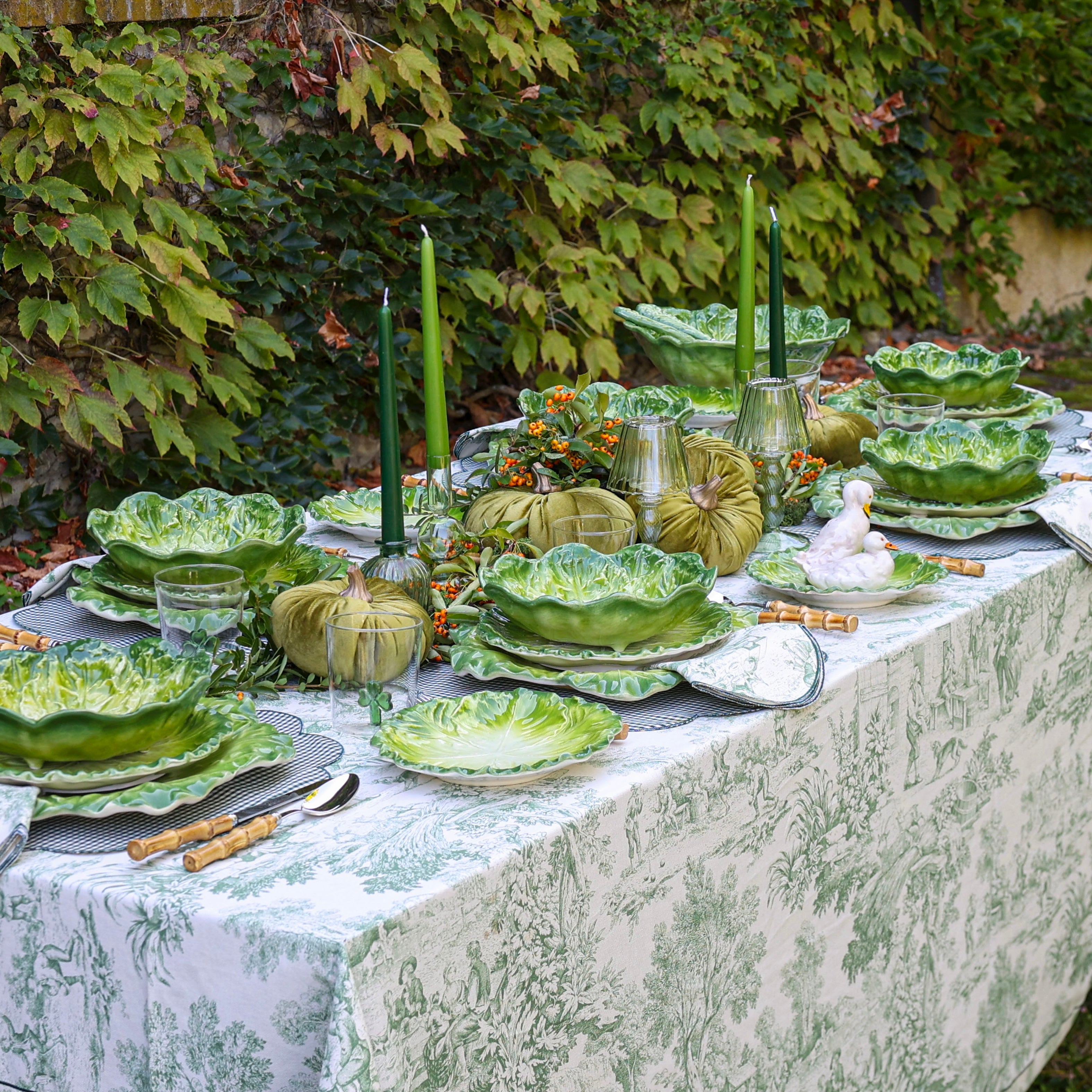 CANDELE CONICHE "VERDE PRATO"