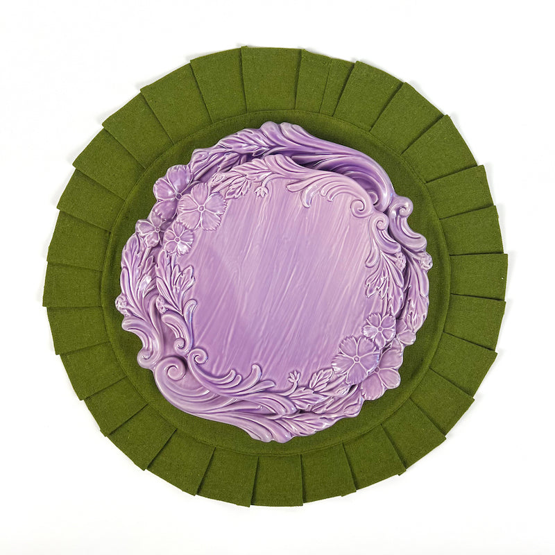 SET DI 6 TOVAGLIETTE "VERDE OLIVA"