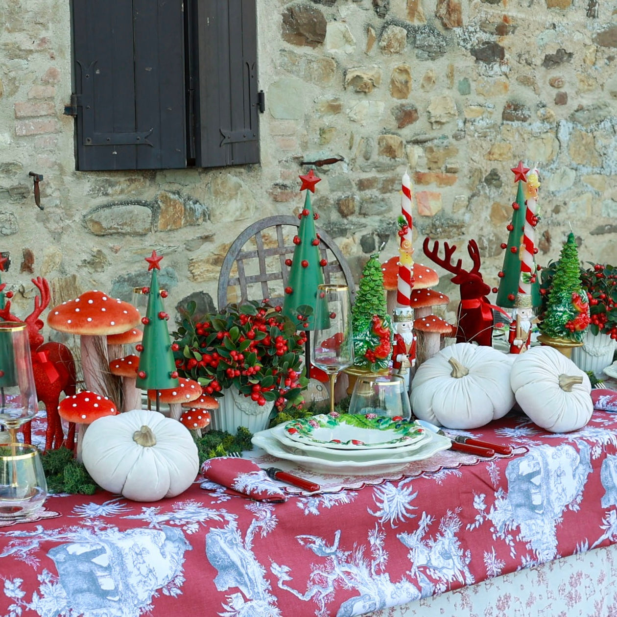 TABLE BOX " CHRISTMAS RED "