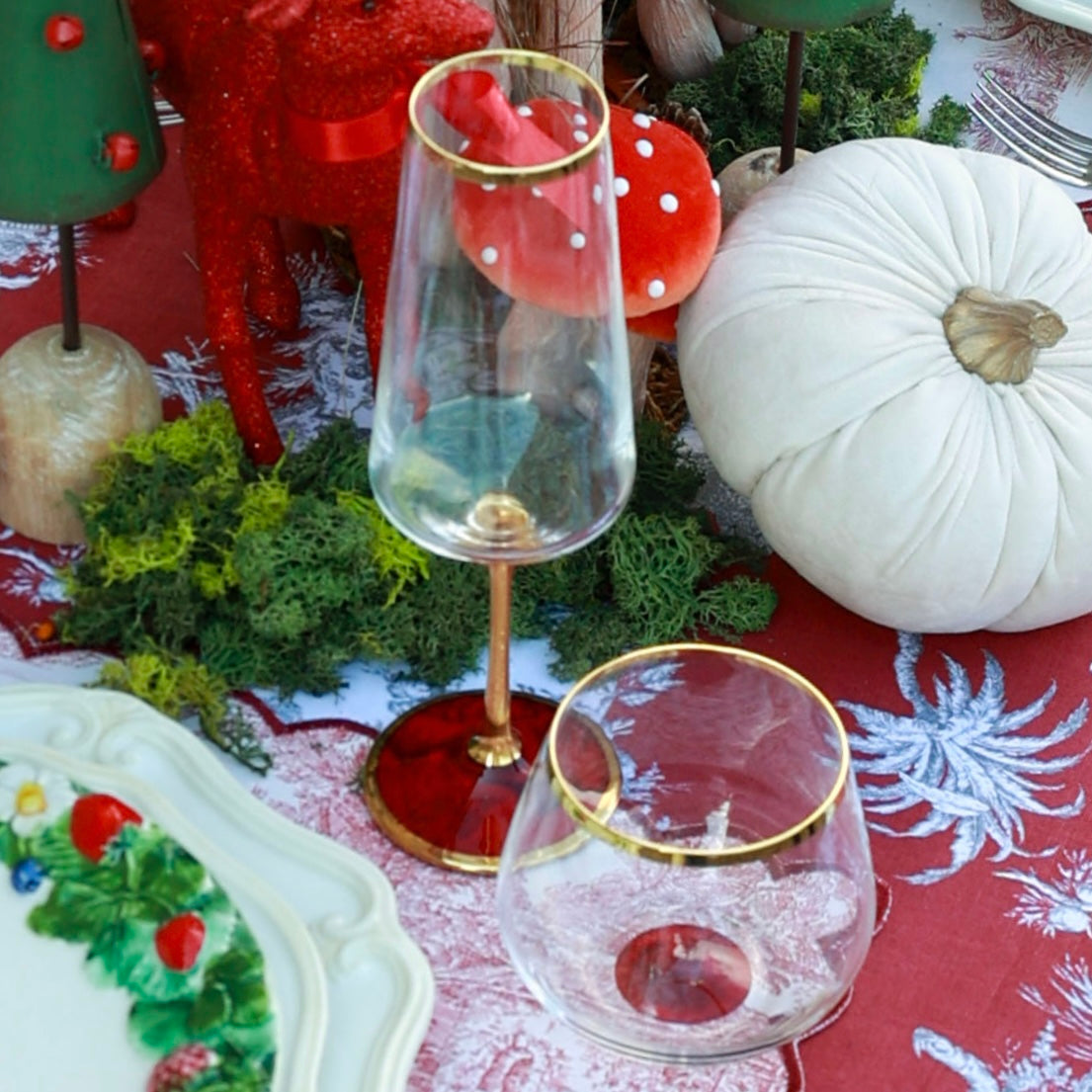 SET 6 TUMBLER DI MURANO “PORPORA”