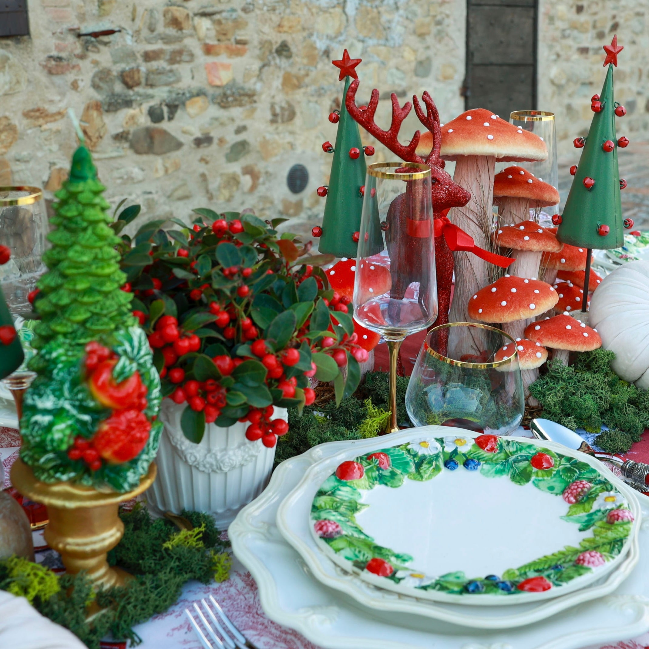 SET 6 PIATTI FONDINA "FRUTTI DI BOSCO"