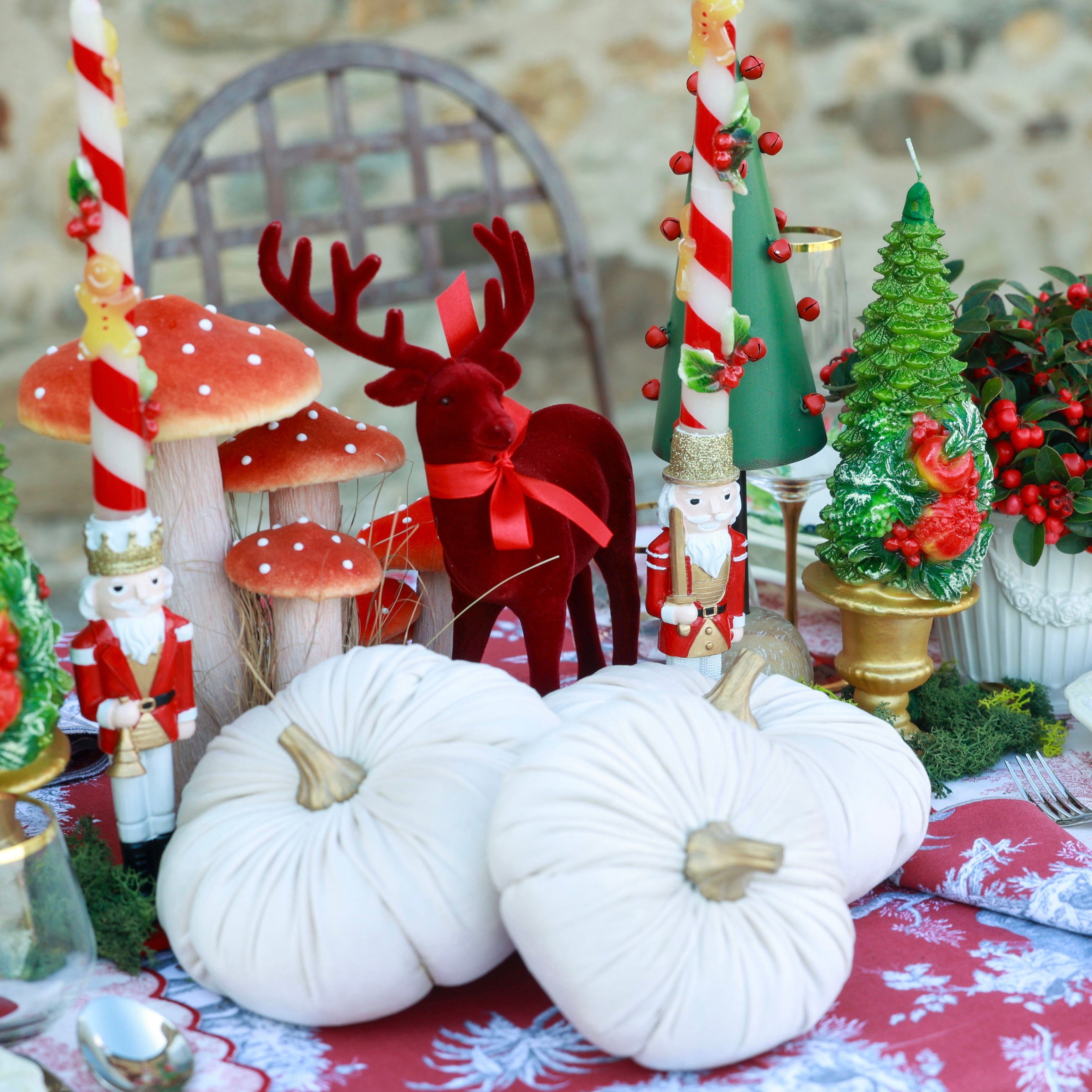 COPPIA DI MAXI FUNGHI AMANITA