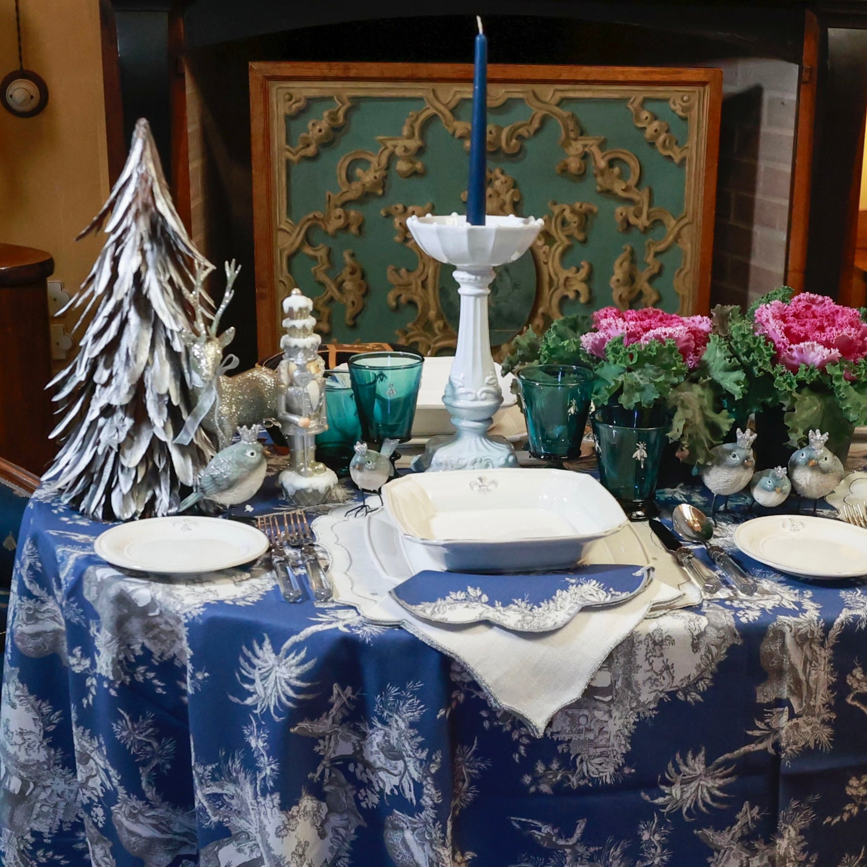 SET 6 TOVAGLIETTE "FILO D'ARGENTO"