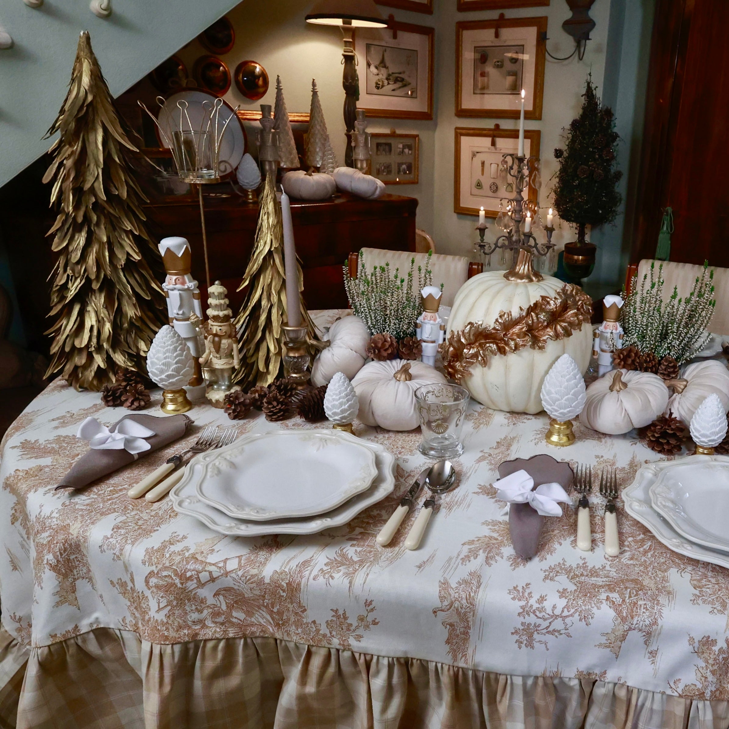 TOVAGLIA MAXY VICHY "NOCCIOLA"