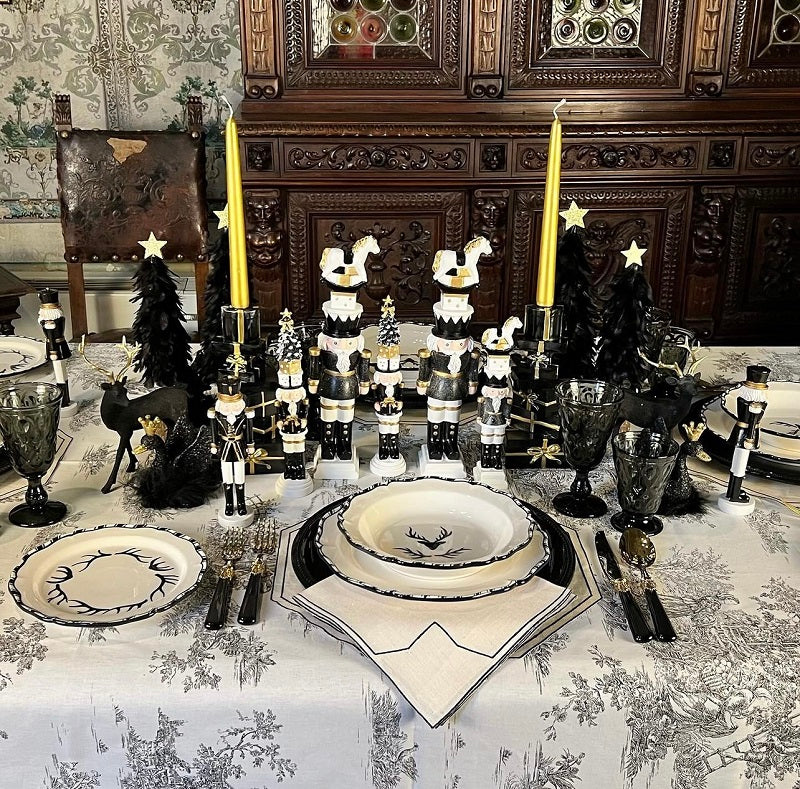 SET 2 ABETI DI PIUME "BLACK"