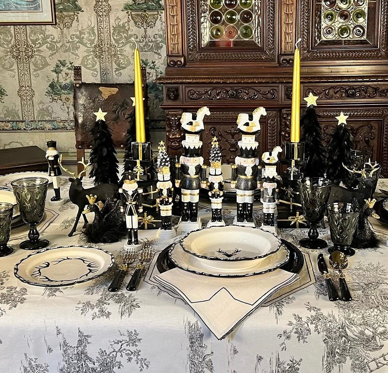 COPPIA DI MAXI SCHIACCIANOCI “BLACK AND WHITE”