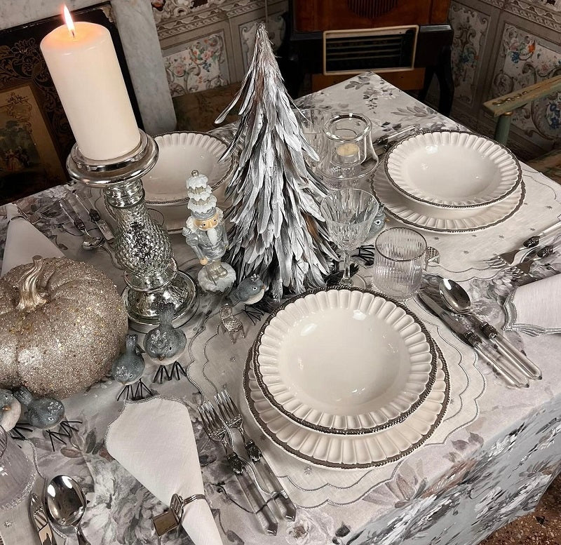 SET 6 TOVAGLIETTE "FILO D'ARGENTO"