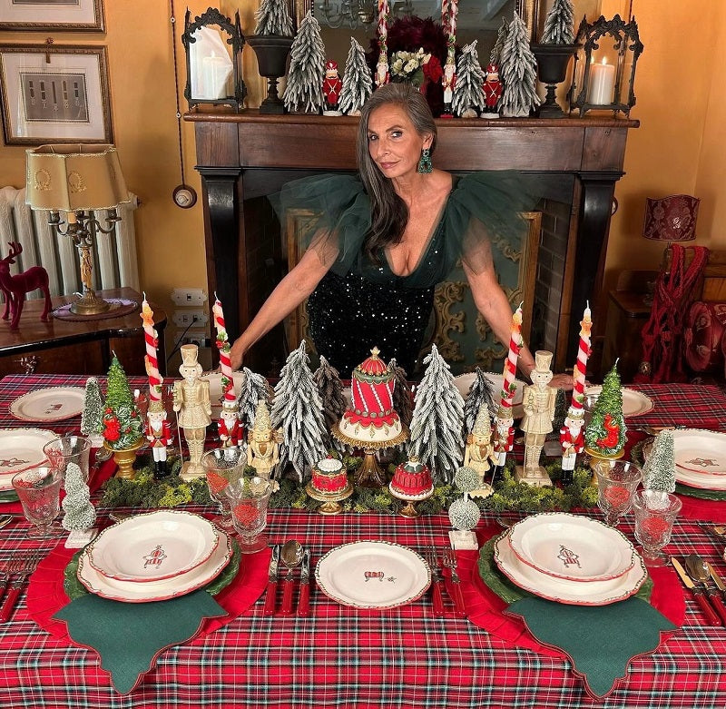 SET 6 PIATTI PIANI "FOGLIA DI QUERCIA"