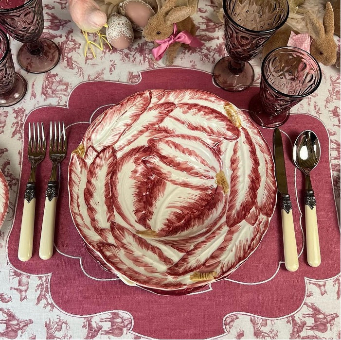 TOVAGLIA TOILE DE JOUY "LADY PINK"