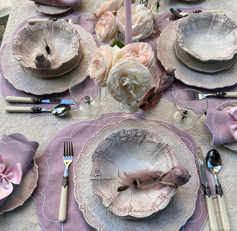 SET 6 PIATTI FONDINA “ROSE D’INVERNO”