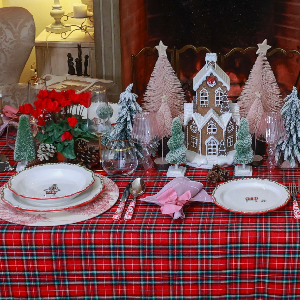 TOVAGLIA TARTAN " CORTINA "