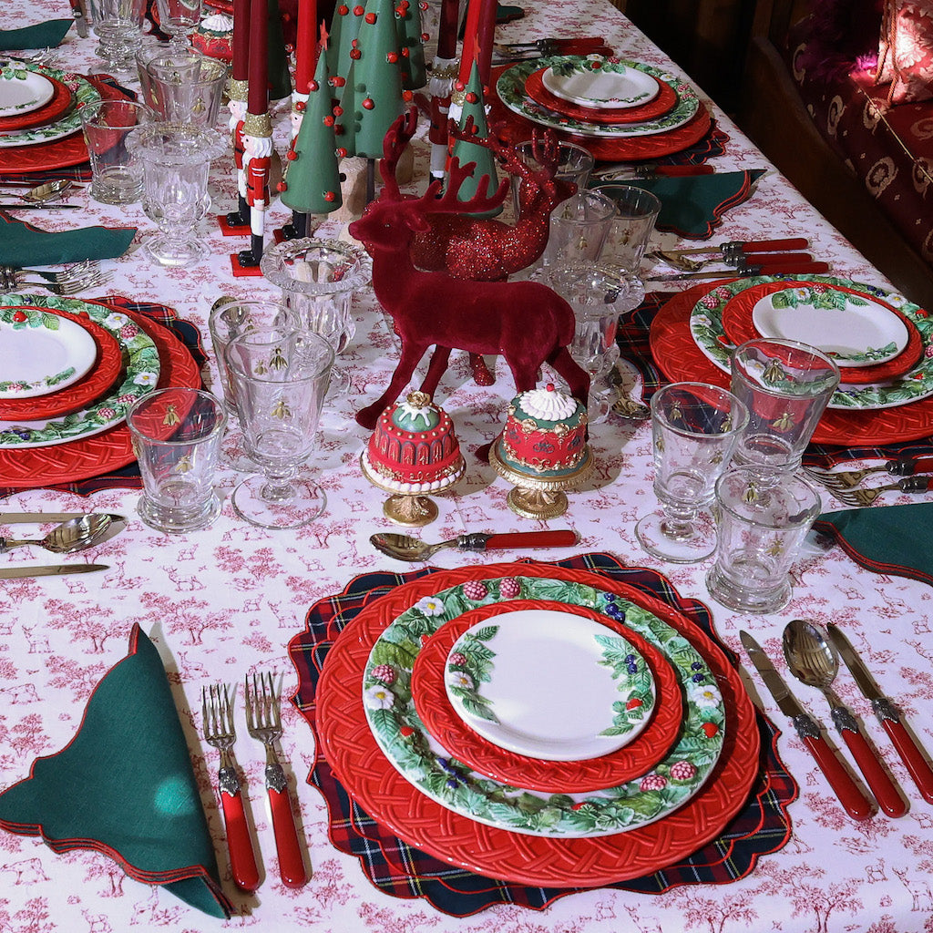 TOVAGLIA TOILE DE JOUY  "CERVI"