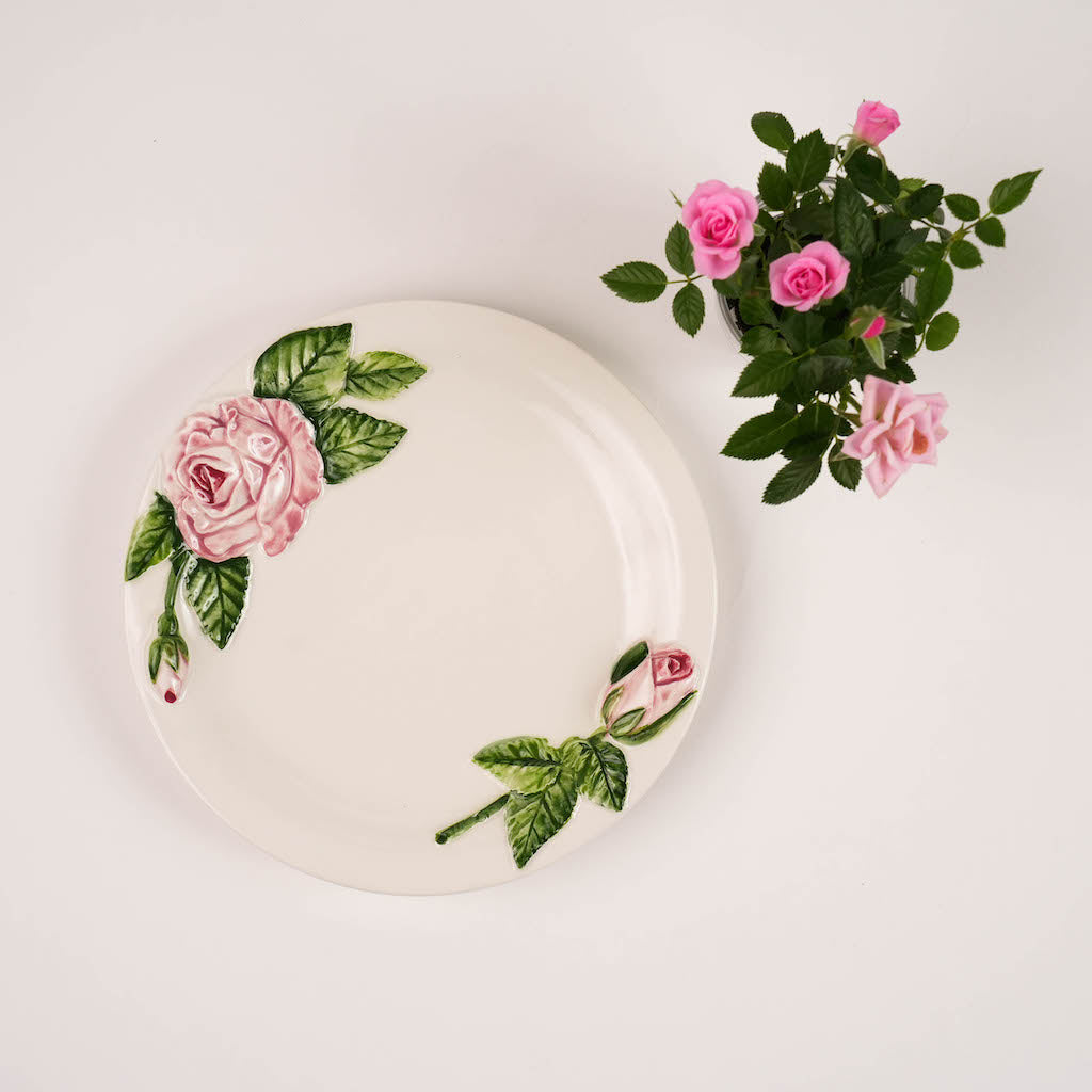 SET 6 PIATTI FRUTTA "ROSE DI MAGGIO"