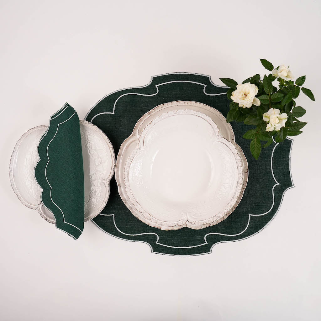 SET 6 PIATTI ANTIPASTO "ROUGE"