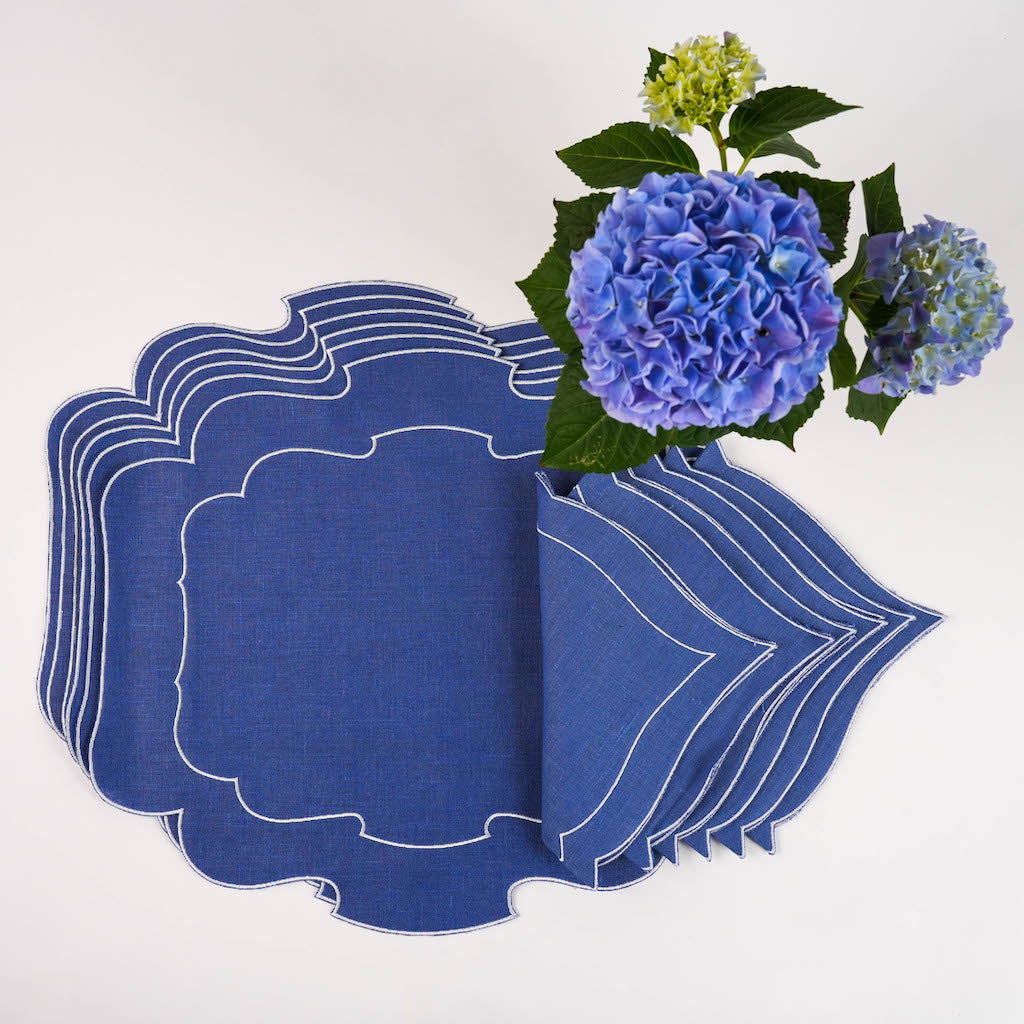 tovagliette tovaglioli blu