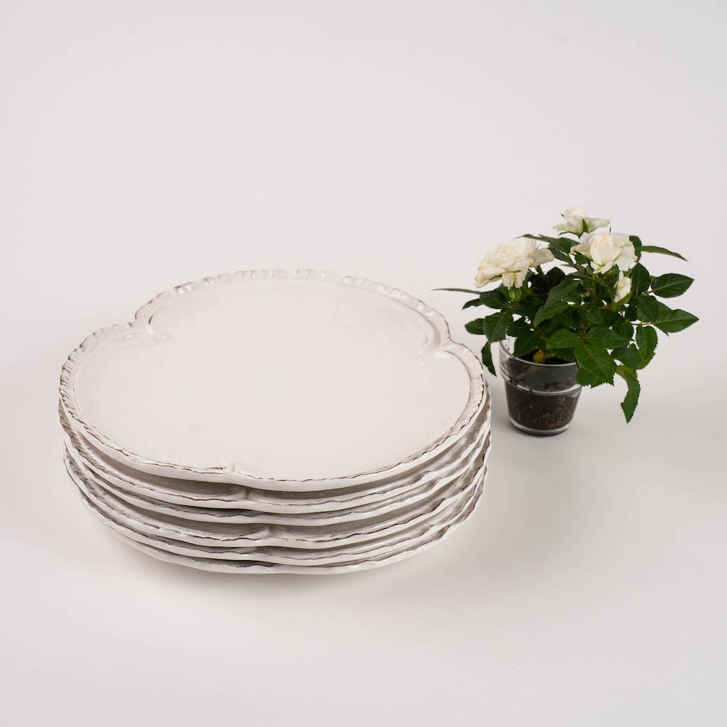 set piatto piano bianco