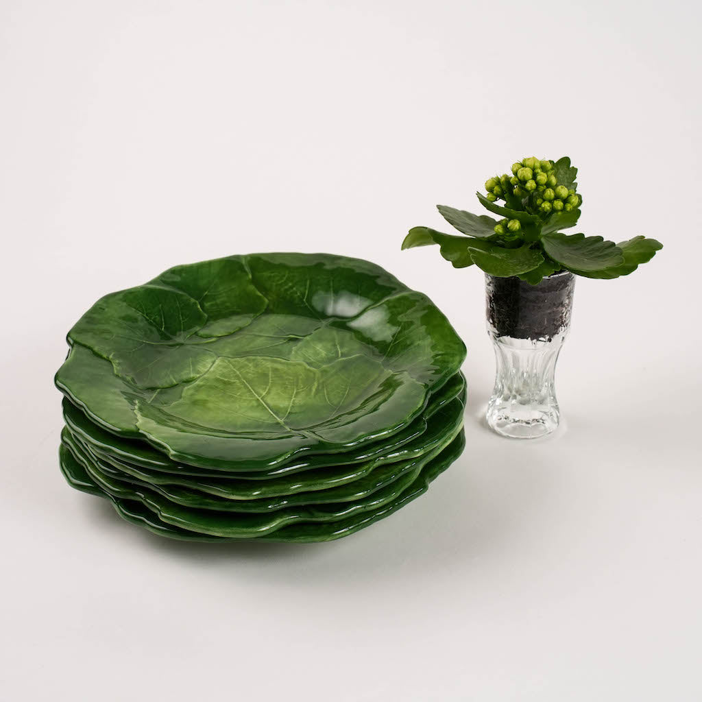 set piatto antipasto foglia vite