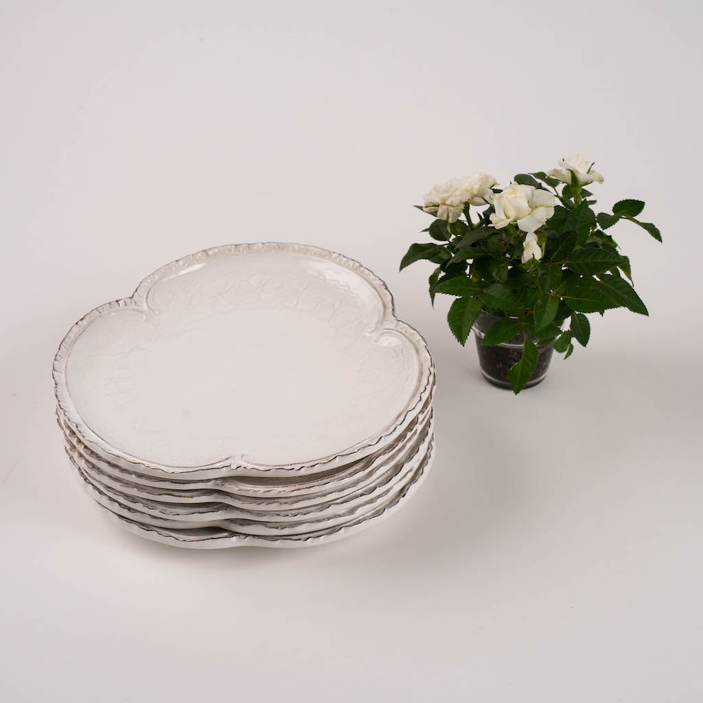 set piatto antipasto bianco