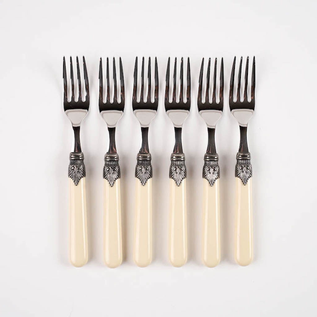 set forchette avorio