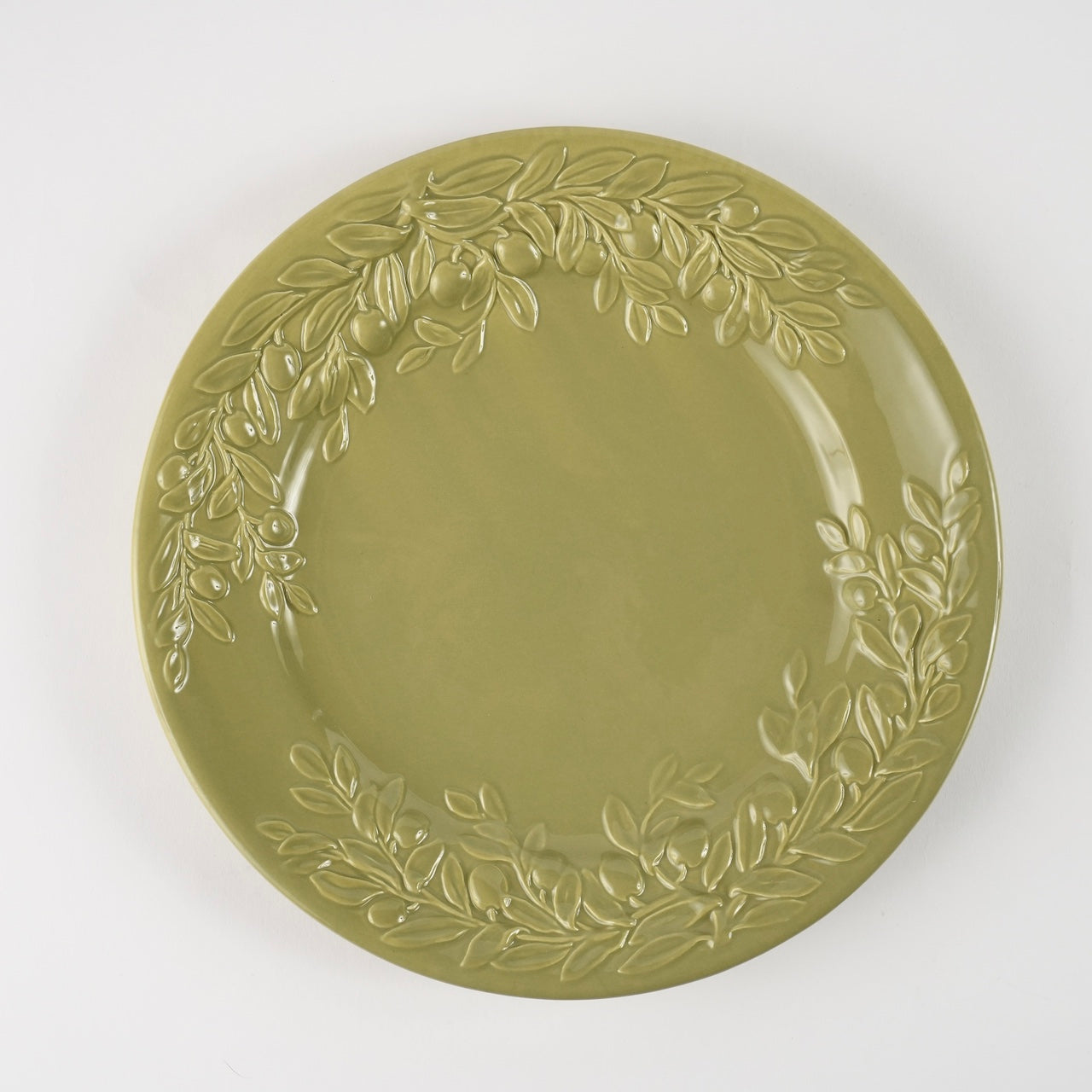 SET 6 PIATTI PIANI "VERDE OLIVA"