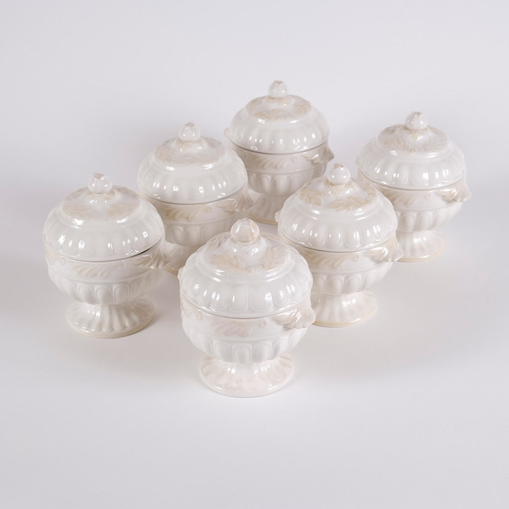 SET DI 6 ZUPPIERE MONOPORZIONE "GIARDINO D'INVERNO"