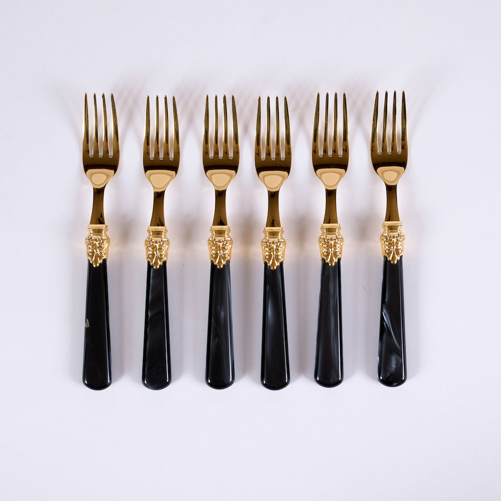 posate-nero-oro
