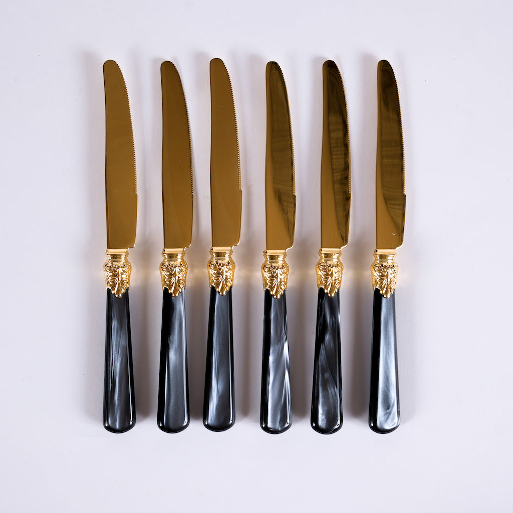 posate-nero-oro