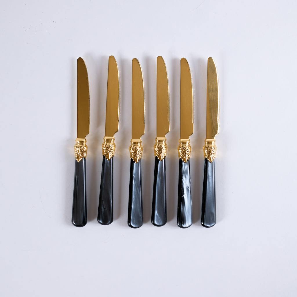 posate-nero-oro