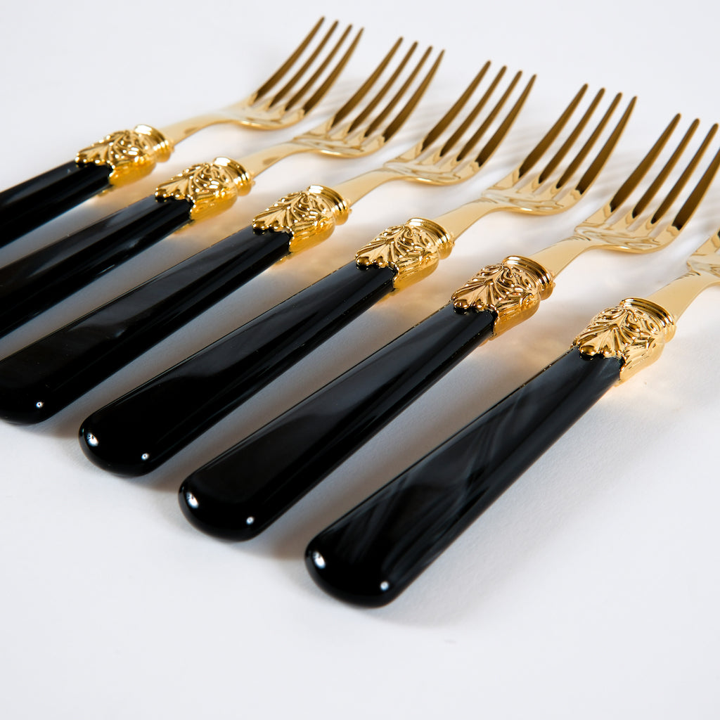 posate-nero-oro
