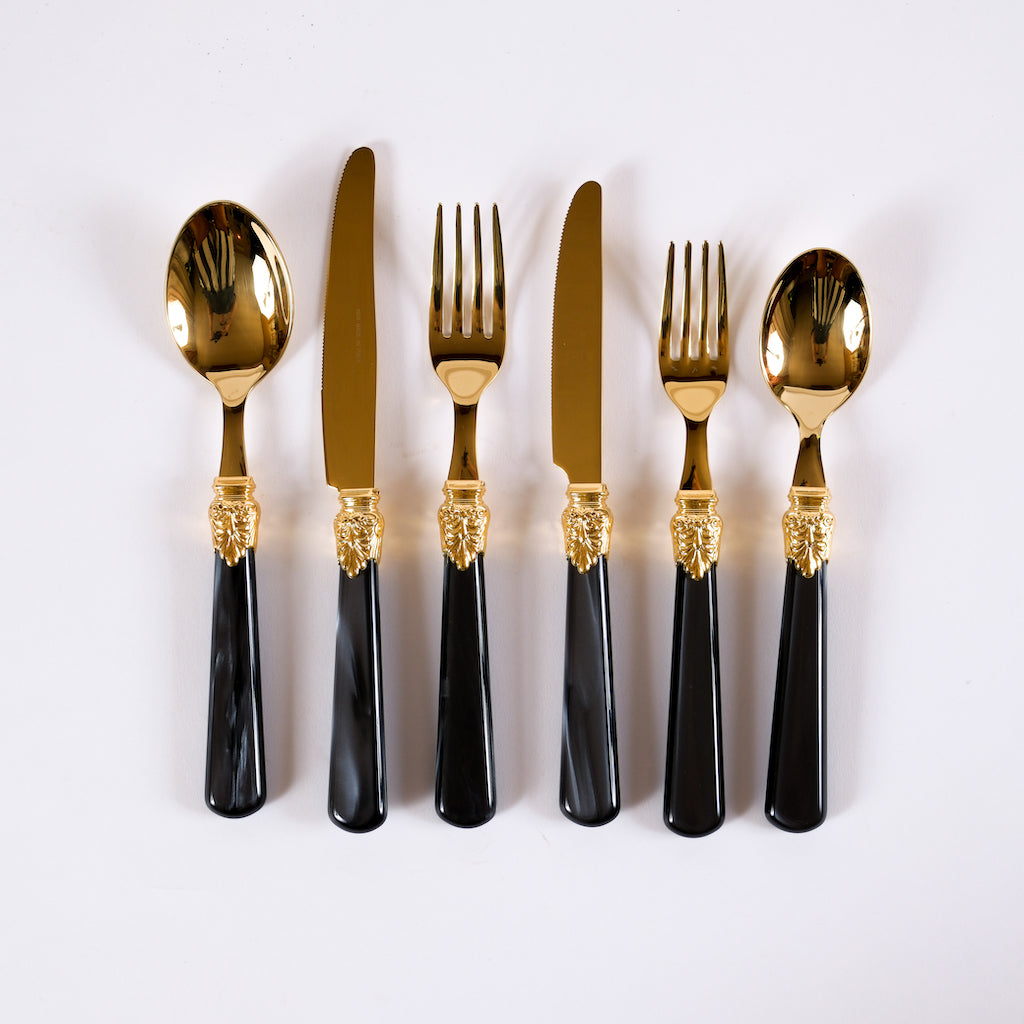 posate-nero-oro