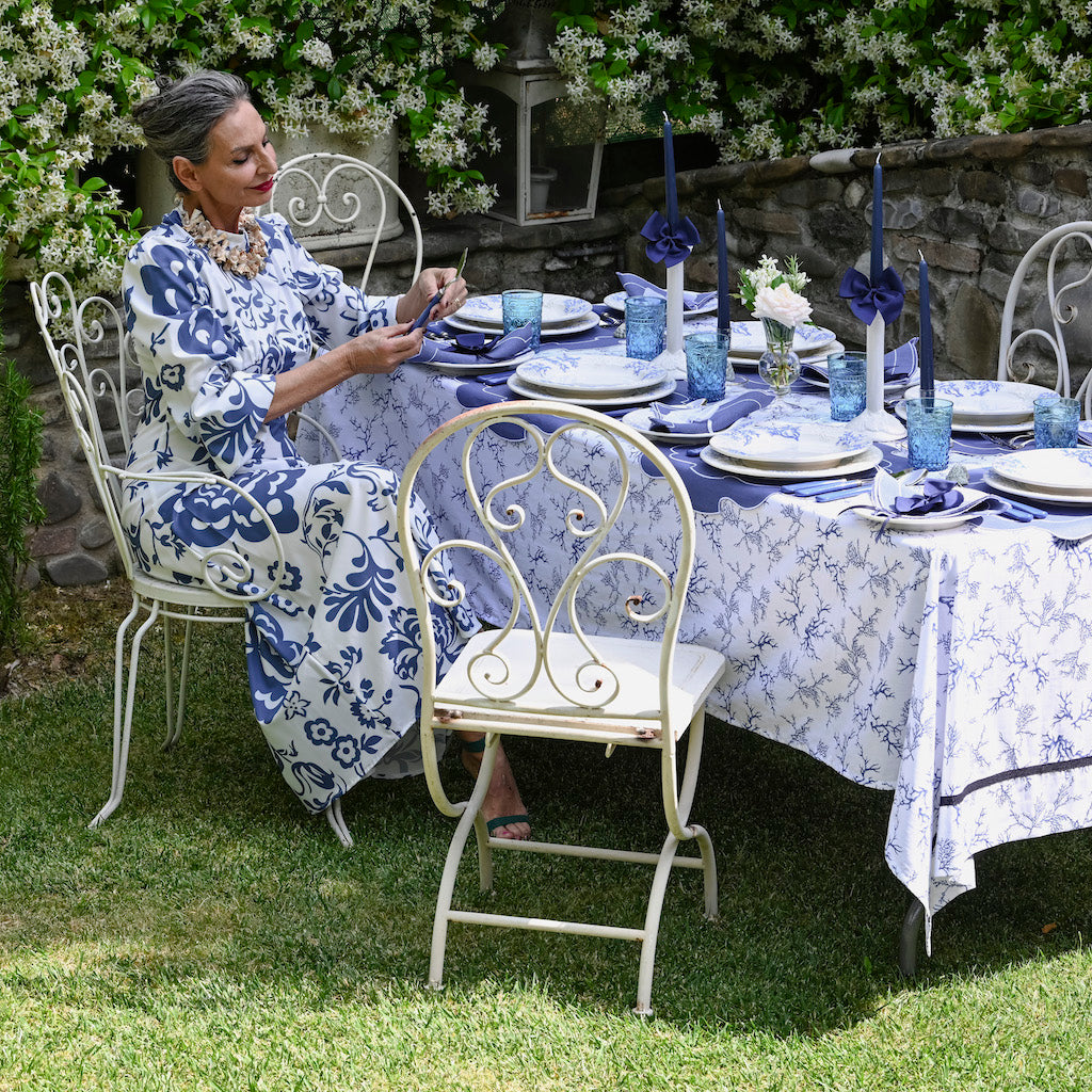 SET DI COLTELLI 6PZ. RETRÓ "BLU ANTICO"